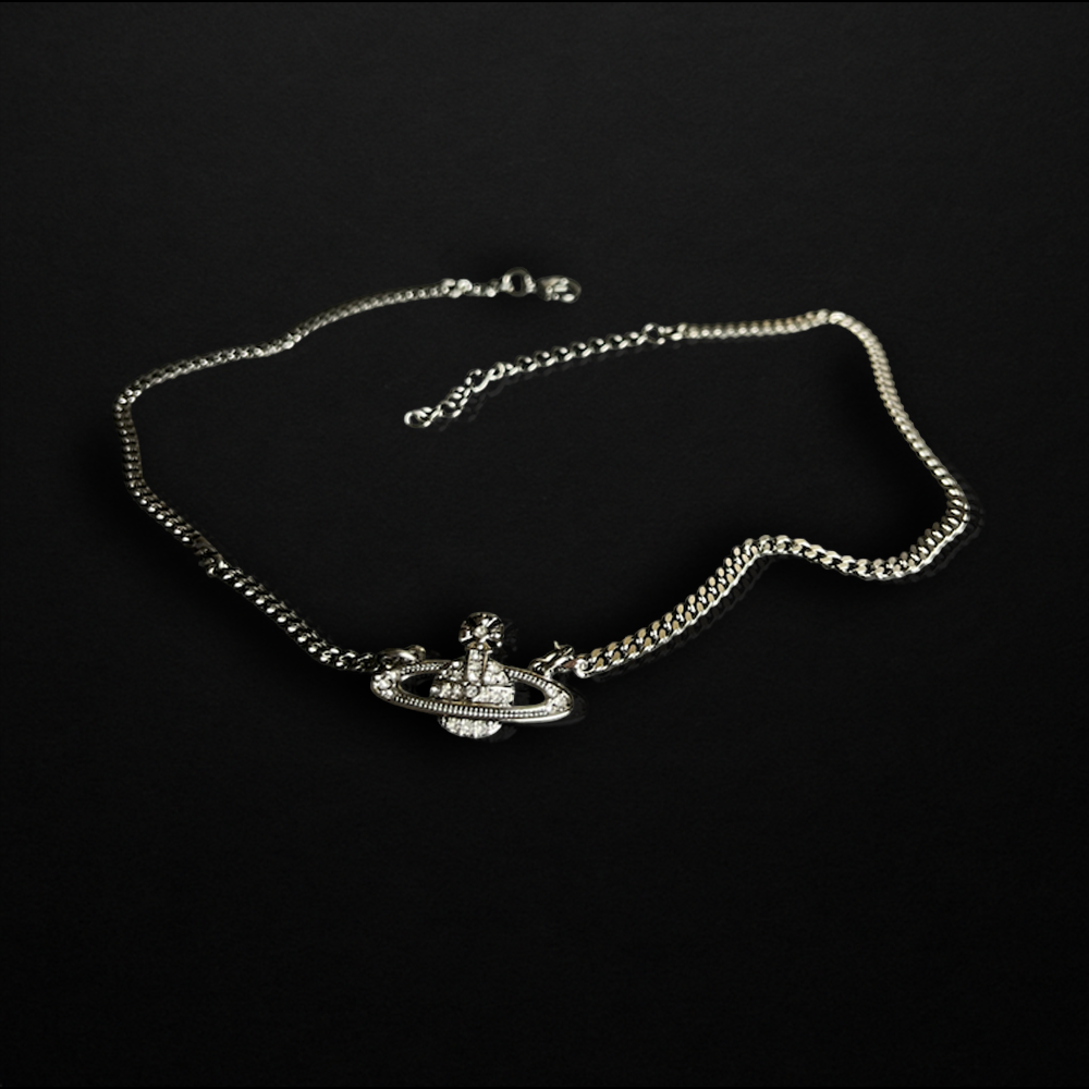 Repurposed Silver Vivi Chain Necklace