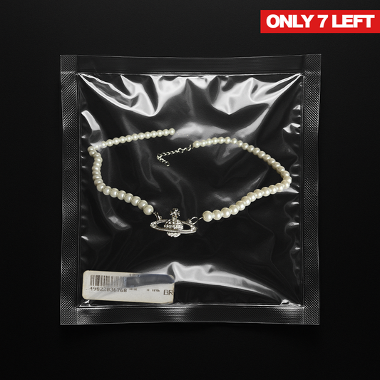 Repurposed Silver Vivi Pearl Necklace