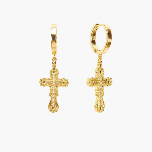 Cathedral Cross Earrings