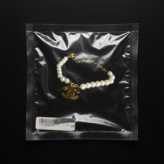 Repurposed CC Gold Pearl Bracelet