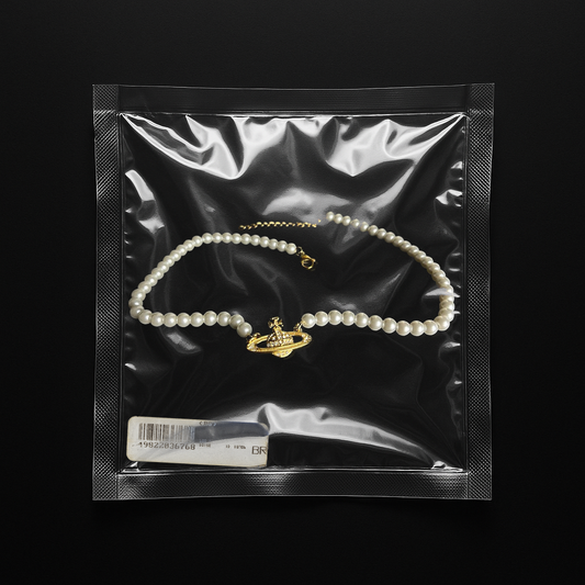 Repurposed Gold Vivi Pearl Necklace