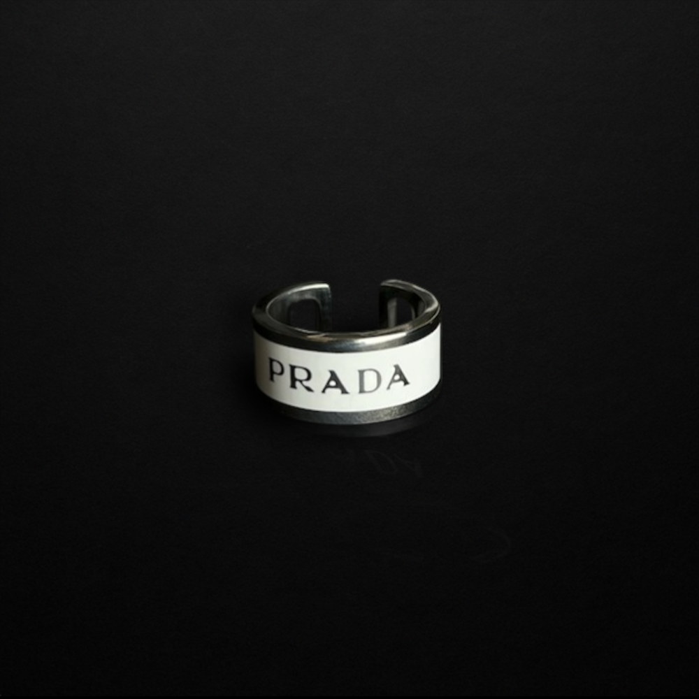 Repurposed White Praddy Thin Ring