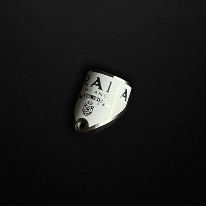 Repurposed White Praddy Triangle Ring